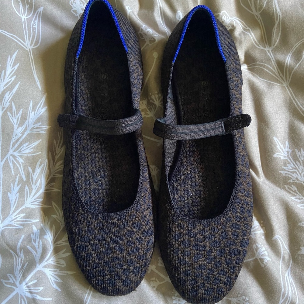 Rothy’s Square Mary Janes ( Chocolate Spot)